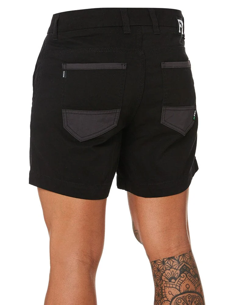 Tradies WS-2 Lightweight Work Shorts 2 Value Pack - Black/Black - Image 4