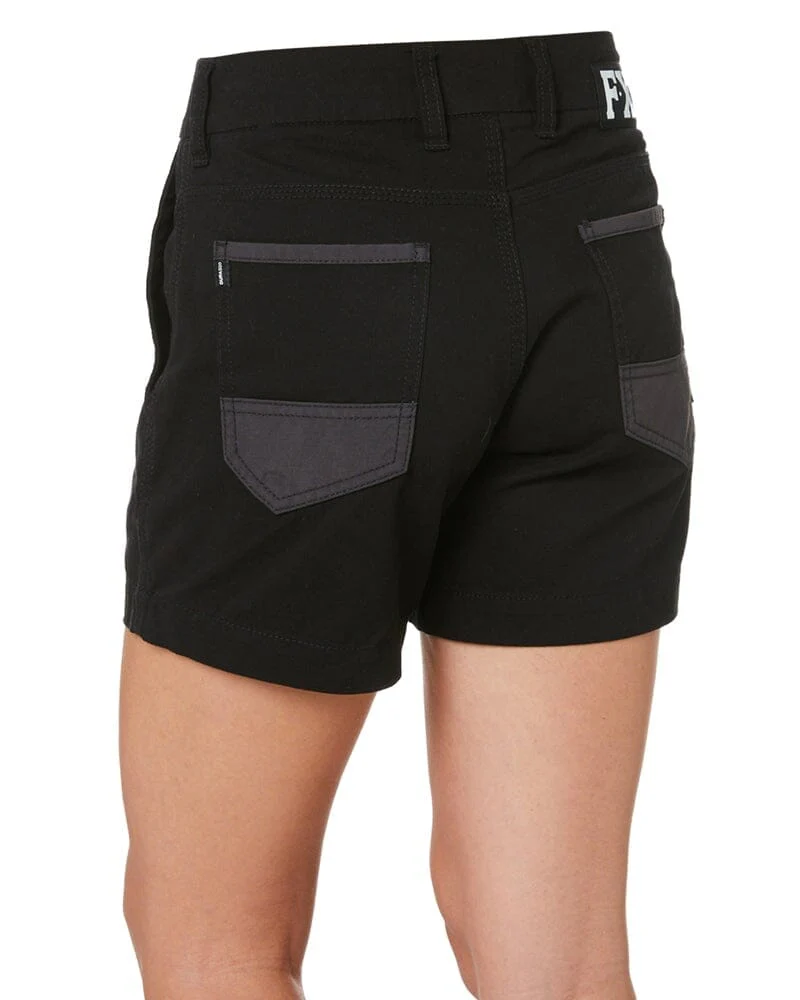 Tradies WS-2W Womens Work Shorts Value Pack - Black - Image 4