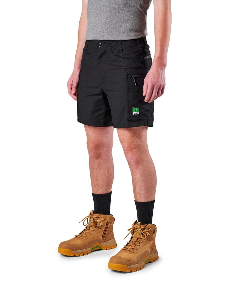 Tradies WS-6 Comfort Waist Stretch Cargo Short 2 Value Pack - Black/Black - Image 3