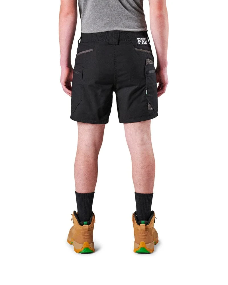 Tradies WS-6 Comfort Waist Stretch Cargo Short 2 Value Pack - Black/Black - Image 4