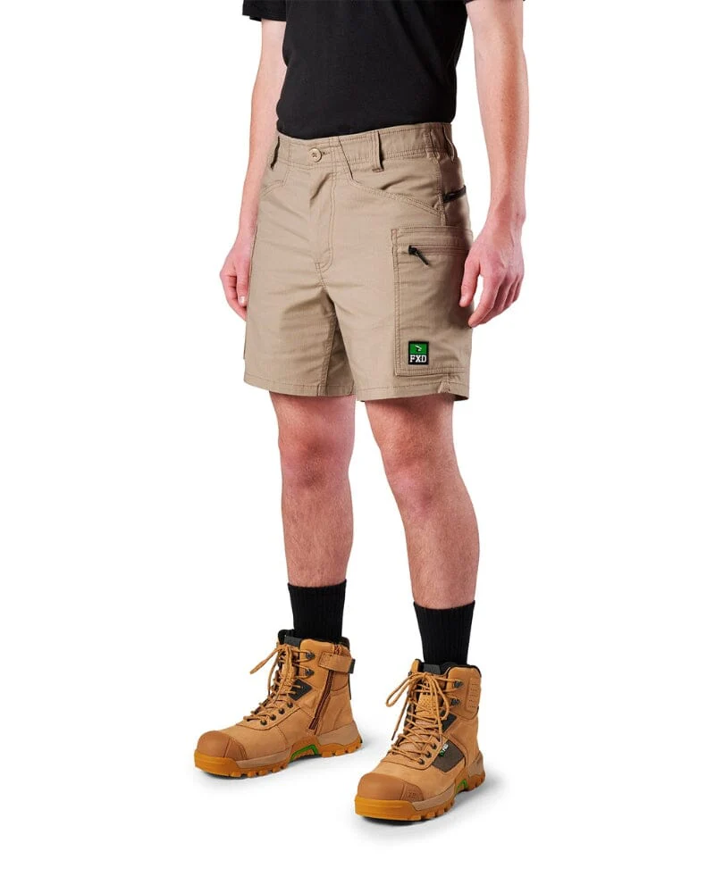 Tradies WS-6 Comfort Waist Stretch Cargo Short 2 Value Pack - Khaki/Khaki - Image 3