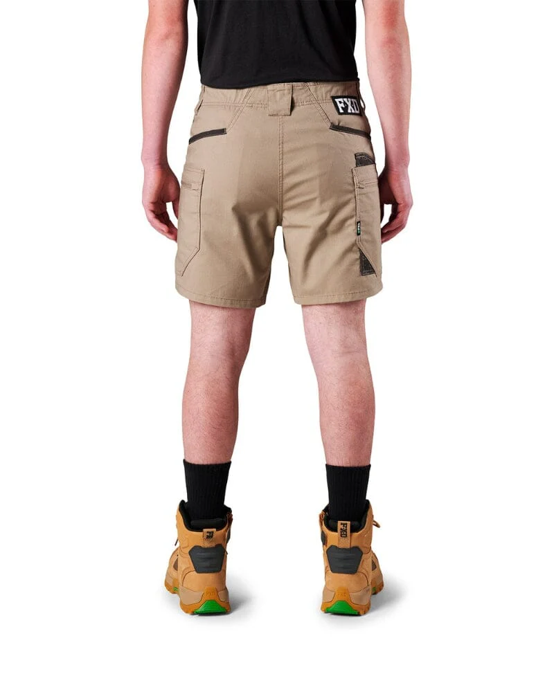 Tradies WS-6 Comfort Waist Stretch Cargo Short 2 Value Pack - Khaki/Khaki - Image 4