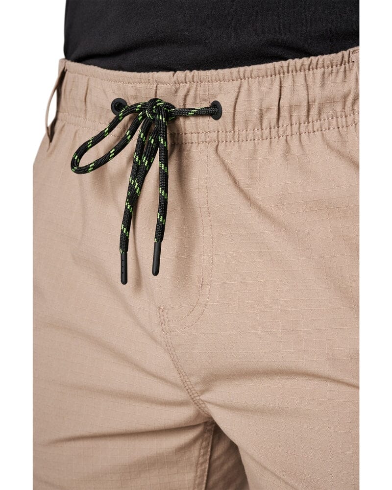 Tradies WS-7 Elastic Waist Stretch Utility Short 2 Value Pack - Khaki/Khaki - Image 5