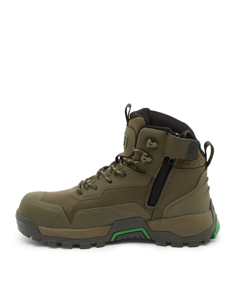 WB-6 Mid Cut Safety Boot - Military Green - Image 2