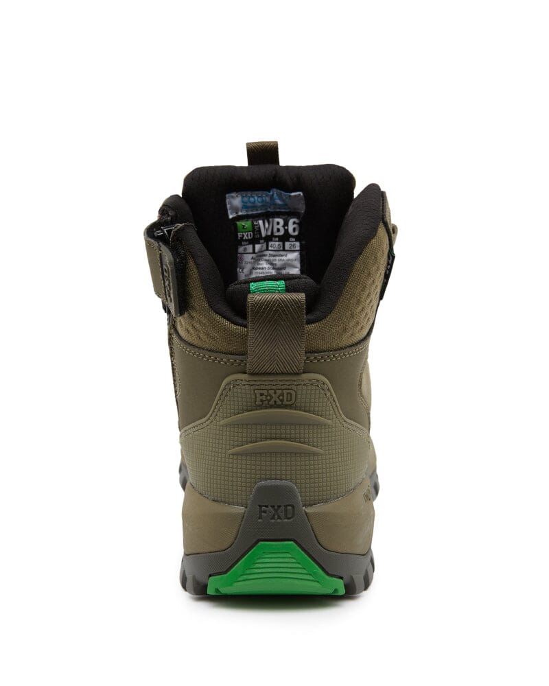 WB-6 Mid Cut Safety Boot - Military Green - Image 3