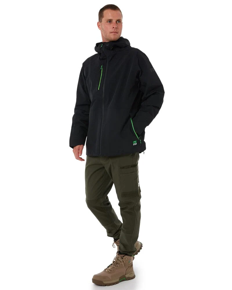 WO-2 Three Layer Waterproof Jacket - Black - Image 2