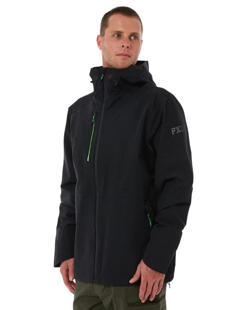 WO-2 Three Layer Waterproof Jacket - Black - Image 3