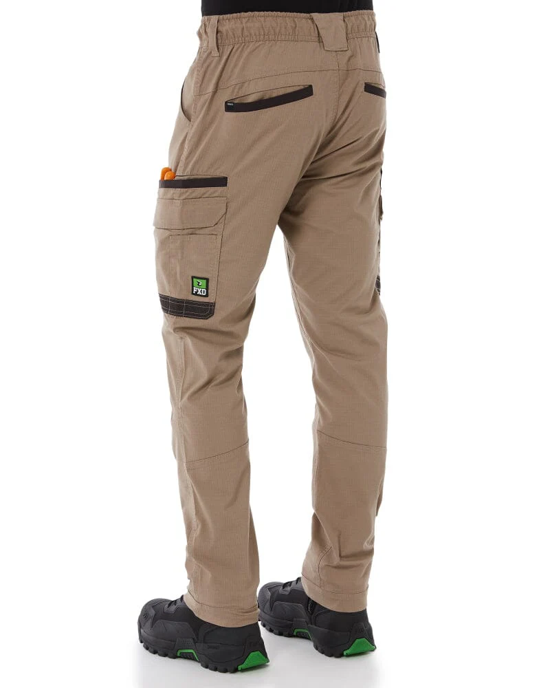 WP-12 Elastic Waist Stretch Ripstop Work Pant - Khaki - Image 4