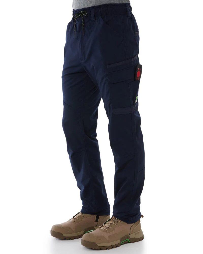 WP-12 Elastic Waist Stretch Ripstop Work Pant - Navy - Image 3