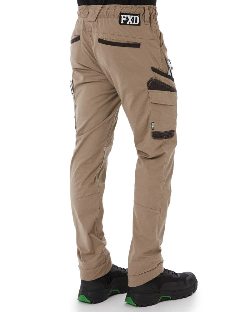 WP-12C Cuffed Elastic Waist Stretch Ripstop Work Pant - Khaki - Image 5