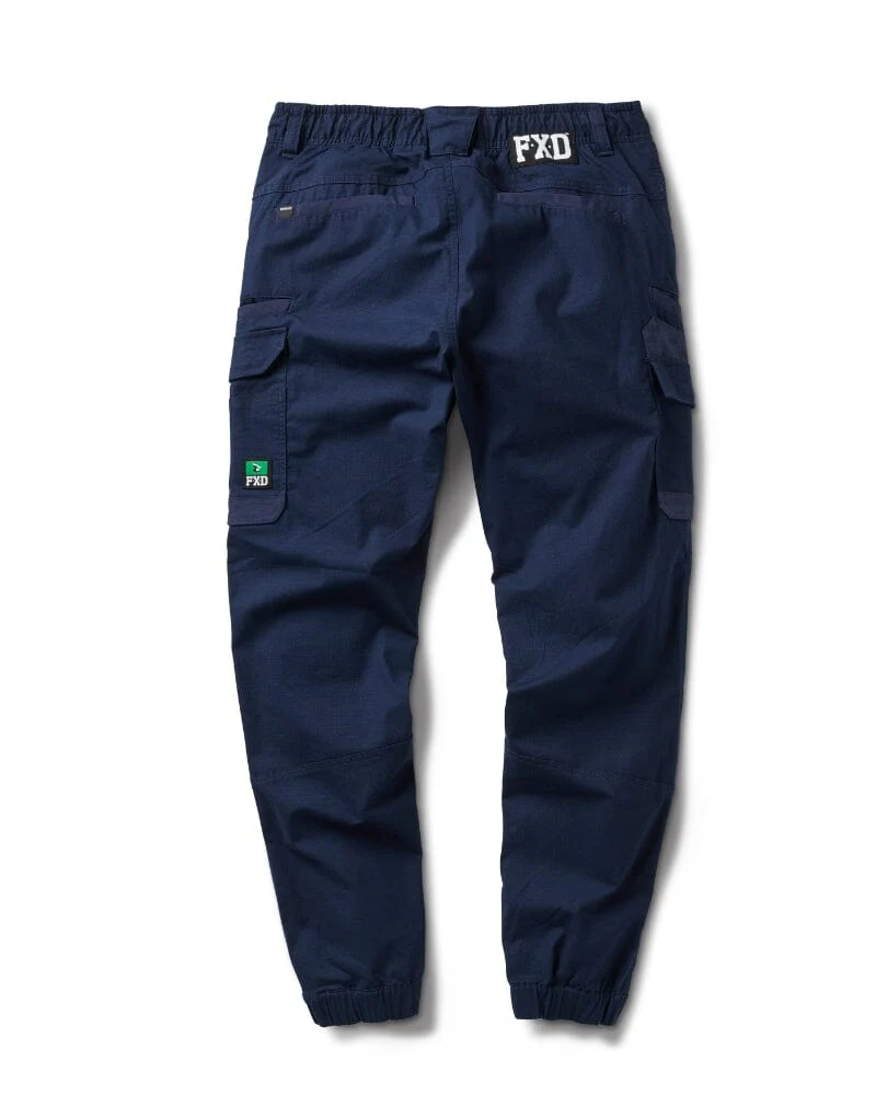 WP-12C Cuffed Elastic Waist Stretch Ripstop Work Pant - Navy - Image 8