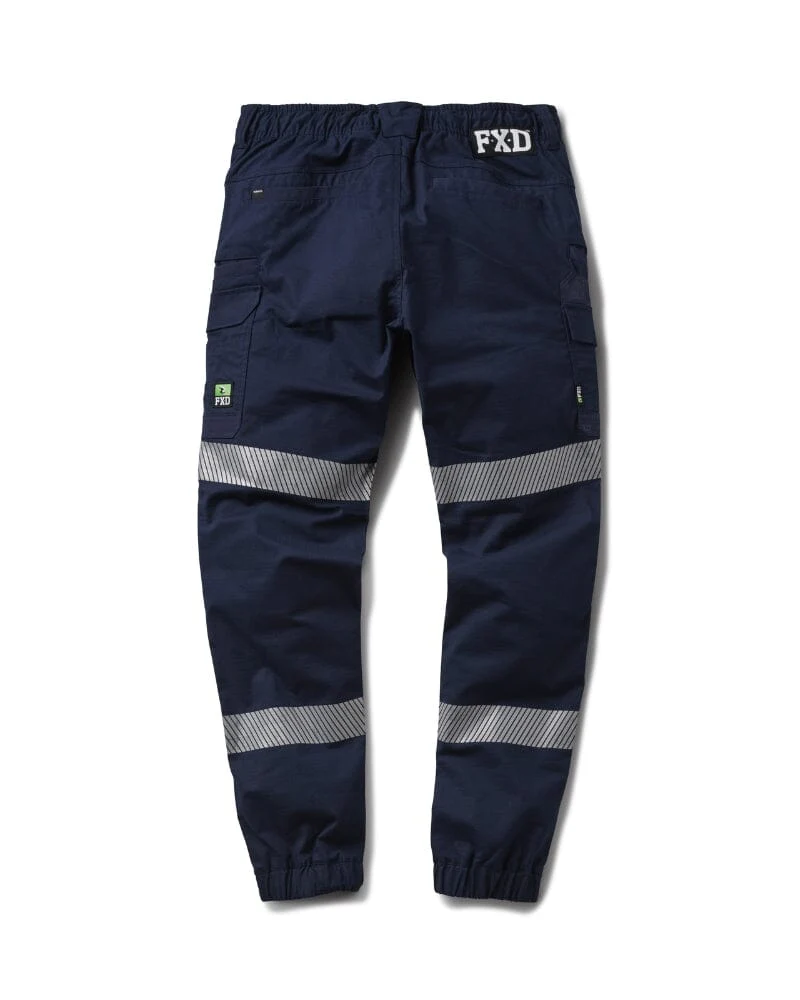 WP-12CT Taped Cuffed Elastic Waist Stretch Ripstop Work Pant - Navy - Image 2
