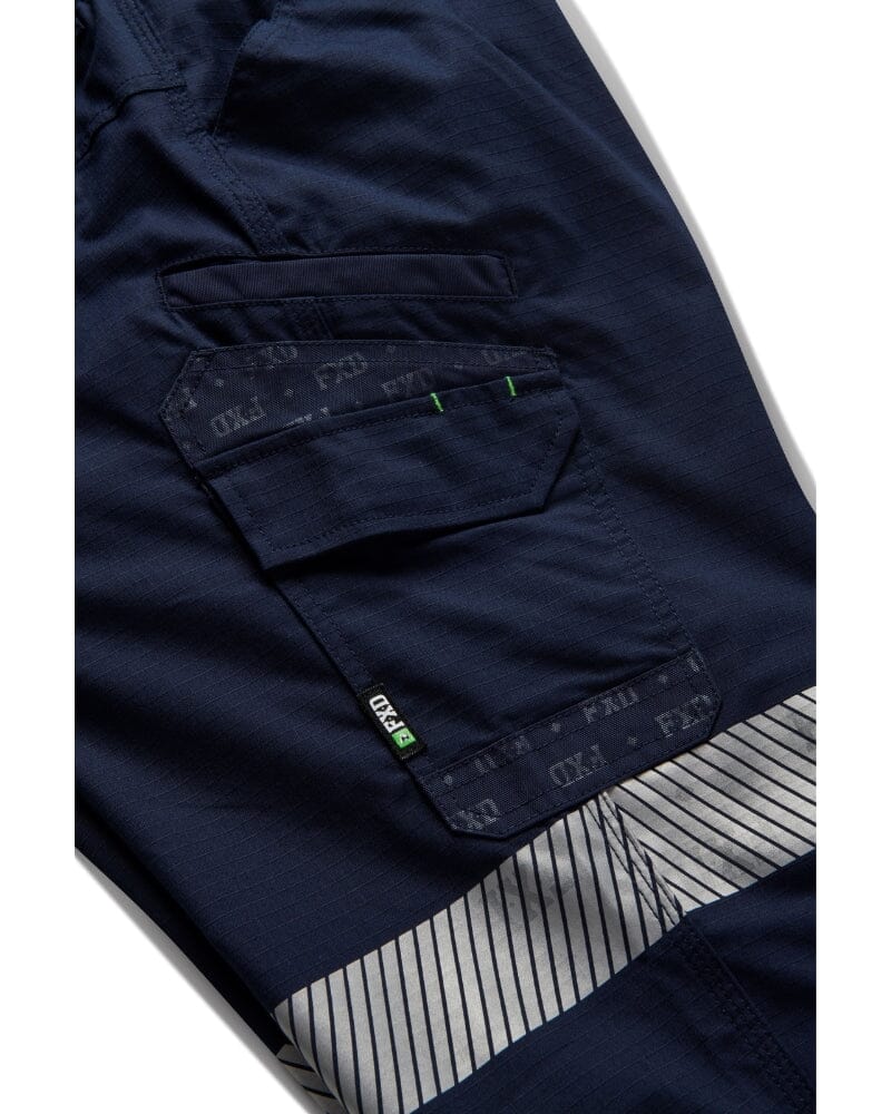 WP-12CT Taped Cuffed Elastic Waist Stretch Ripstop Work Pant - Navy - Image 4