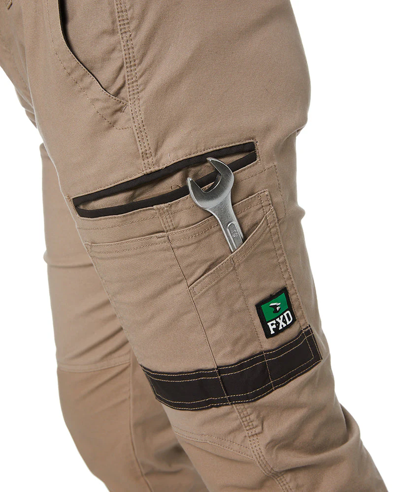 WP-4W Ladies Stretch Cuffed Work Pants - Khaki - Image 6