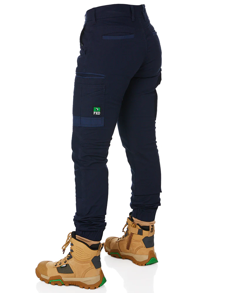 WP-4W Ladies Stretch Cuffed Work Pants - Navy - Image 4