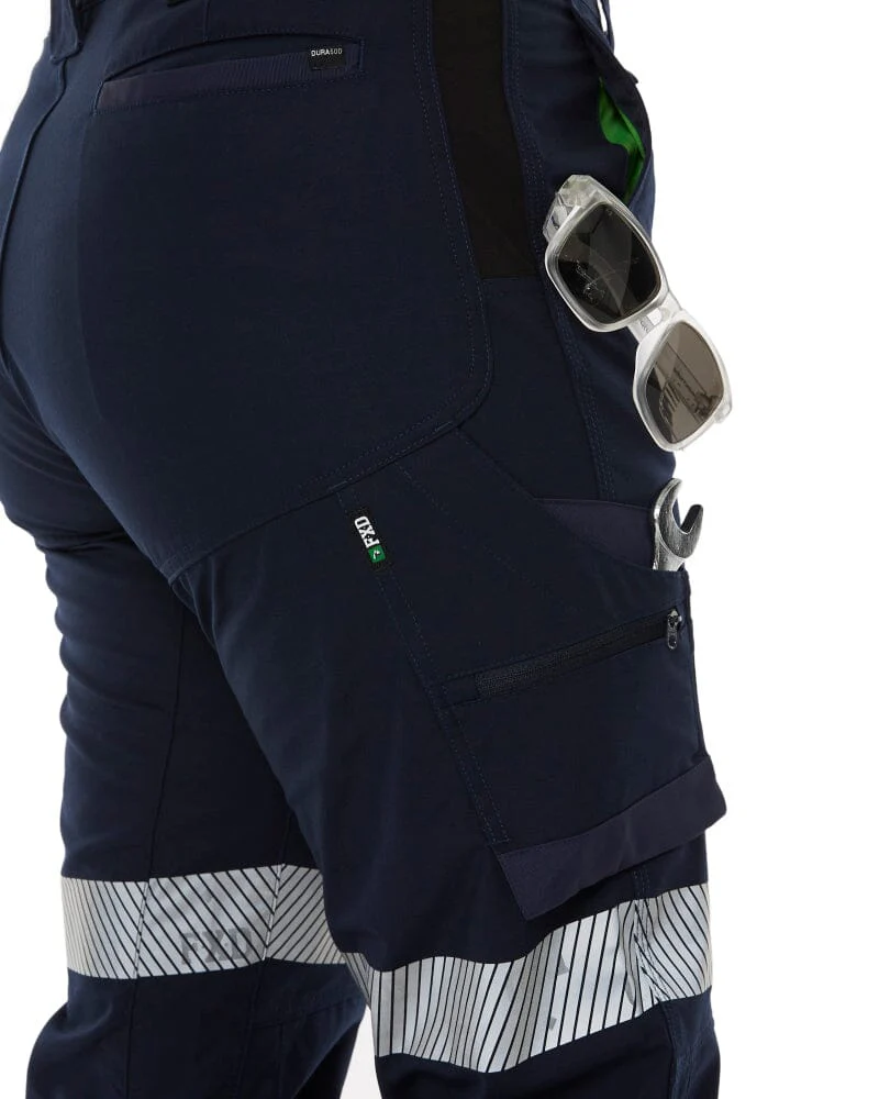 WP-8WT Womens Stretch Ripstop Cuffed Taped Work Pant - Navy - Image 6