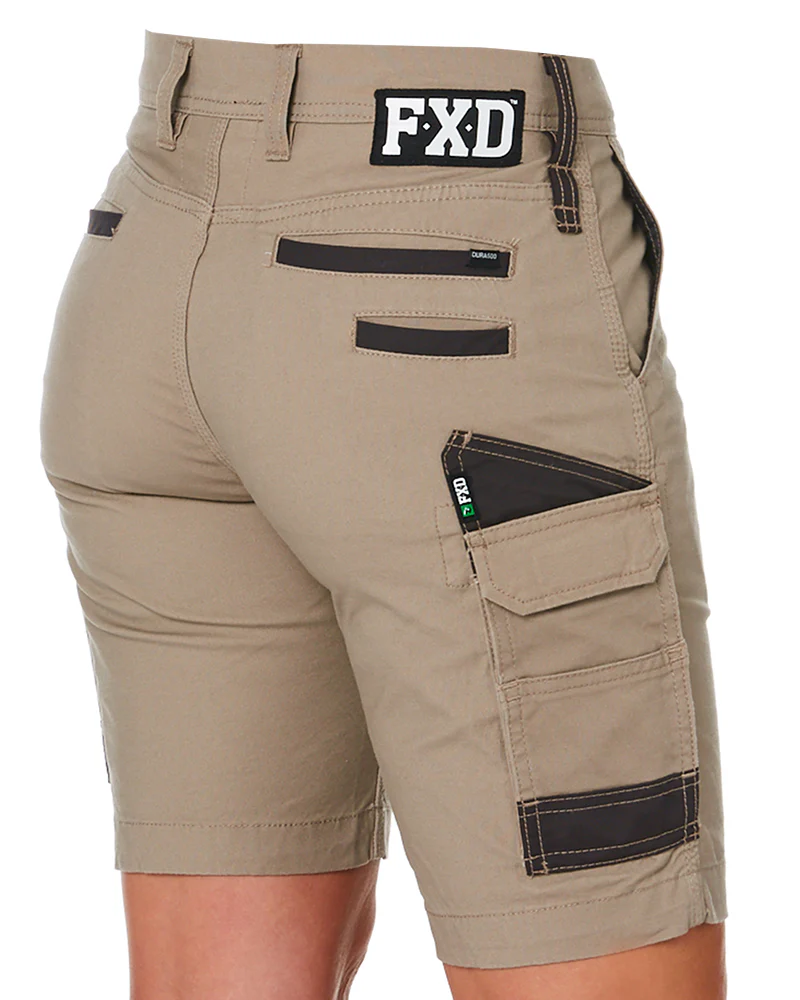 WS-3W Ladies Stretch Work Shorts - Khaki - Image 5