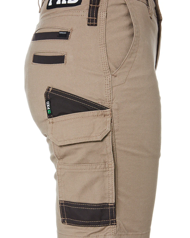WS-3W Ladies Stretch Work Shorts - Khaki - Image 6