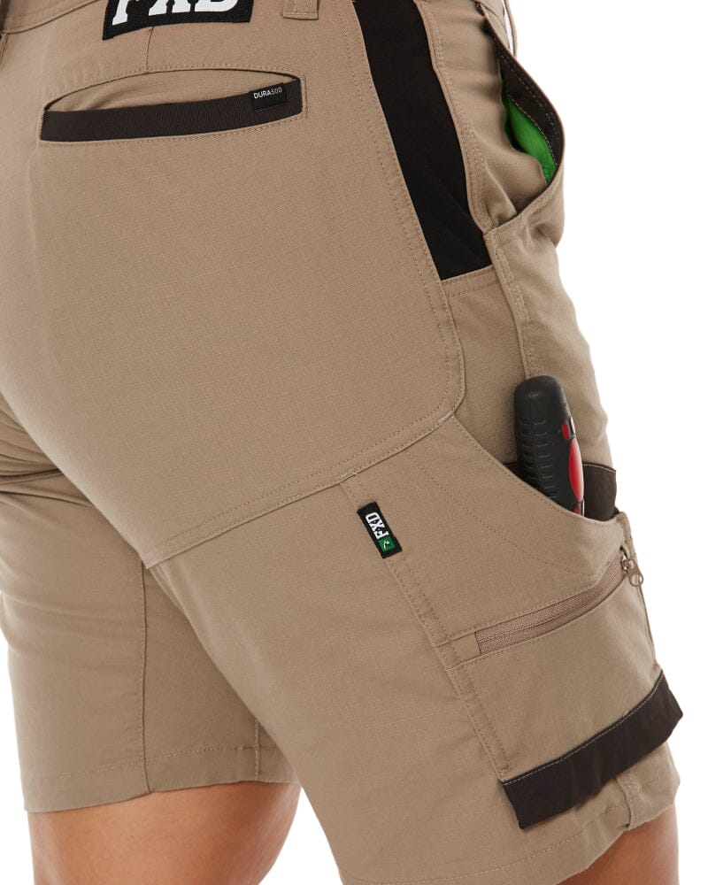 WS-5W Womens Stretch Ripstop Work Short - Khaki - Image 6