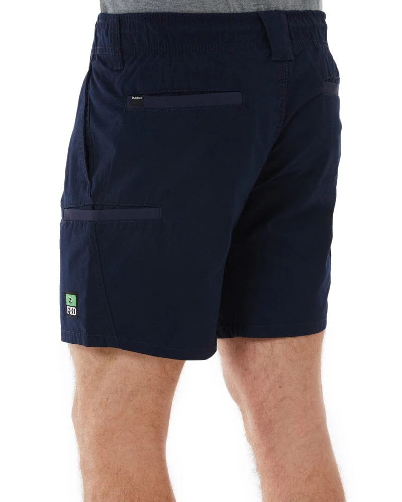 WS-7 Elastic Waist Stretch Utility Short - Navy - Image 4
