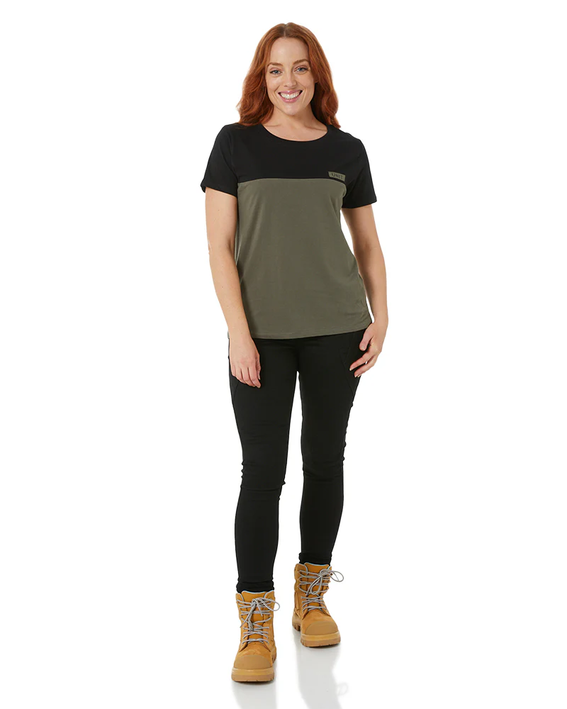 Womens Gladiator Jeggings - Black - Image 2