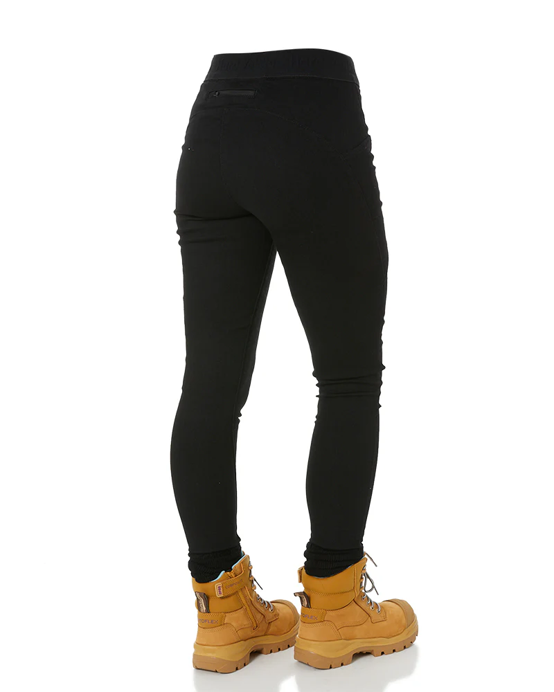 Womens Gladiator Jeggings - Black - Image 5
