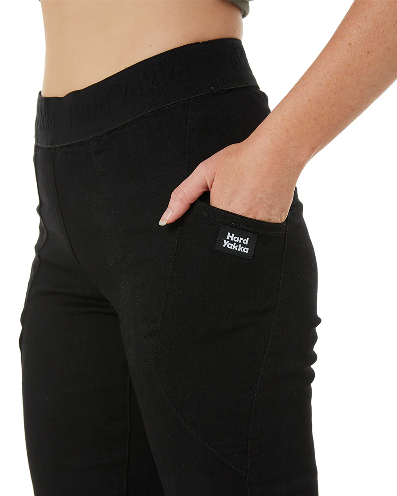 Womens Gladiator Jeggings - Black - Image 6