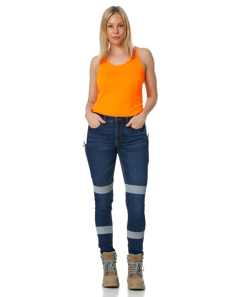 Womens Taped Jegging - Indigo - Image 2