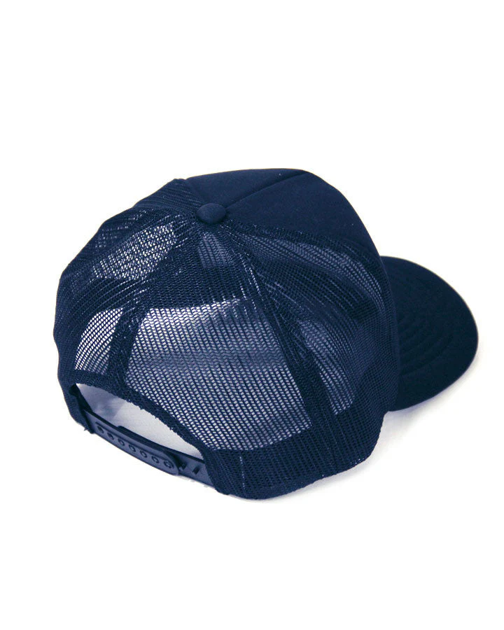 Hi Crown Trucker Cap - Navy - Image 2