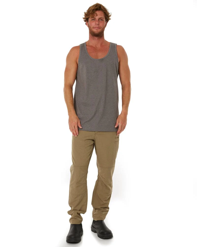 Classic Fit Singlet - Grey Marle - Image 2
