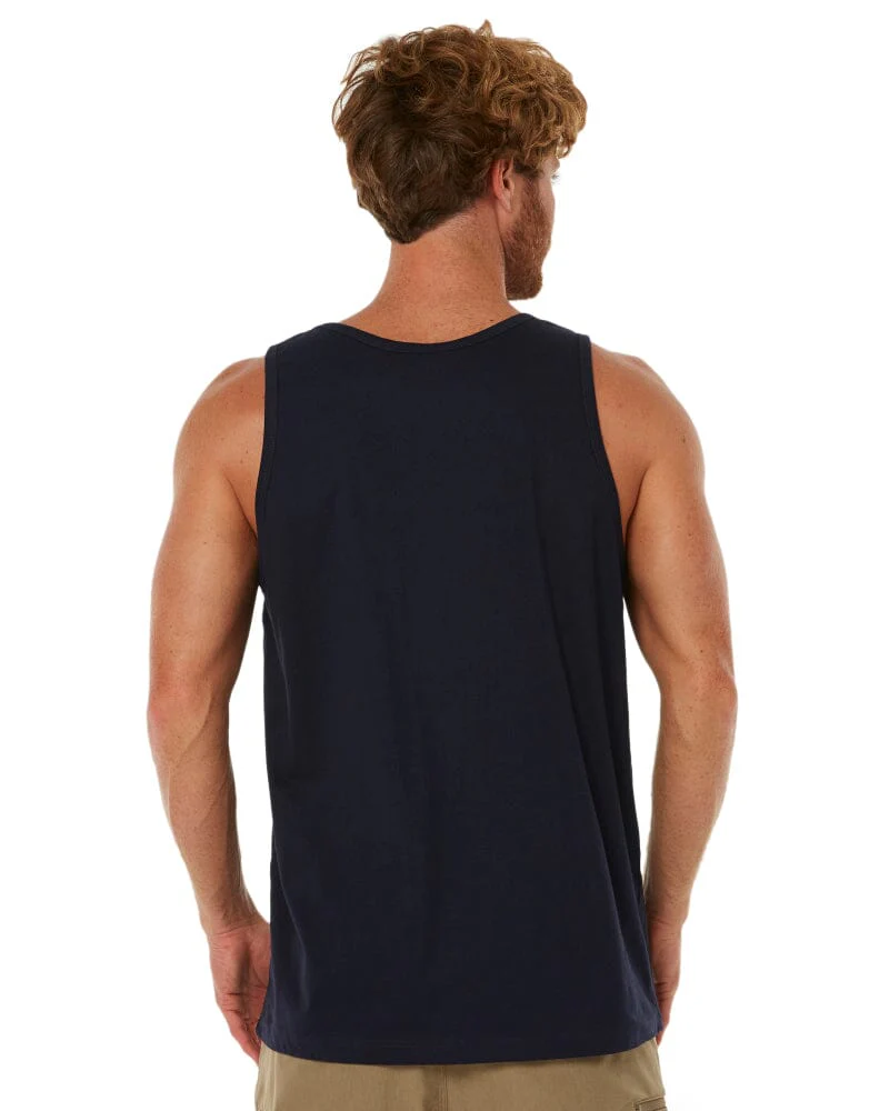 Classic Fit Singlet - Navy - Image 4