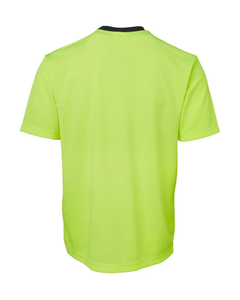 Hi Vis Trad T-Shirt - Lime/Navy - Image 3