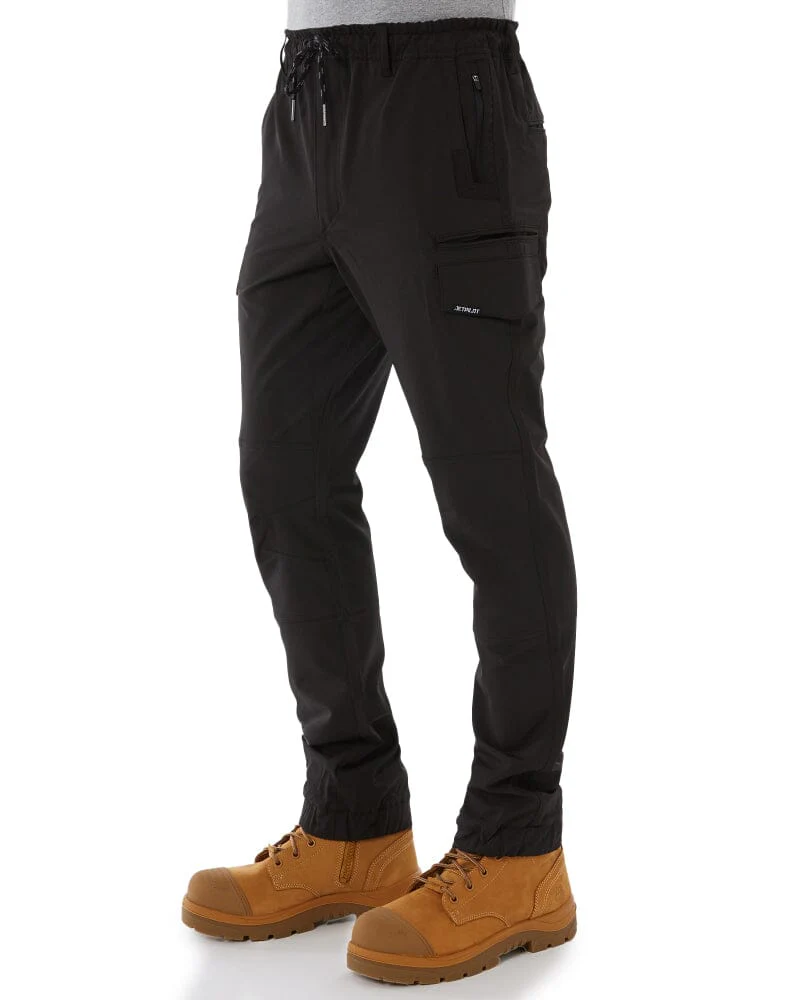 Jet-Lite Hybrid Elastic Waist Cuff Pant - Black - Image 3