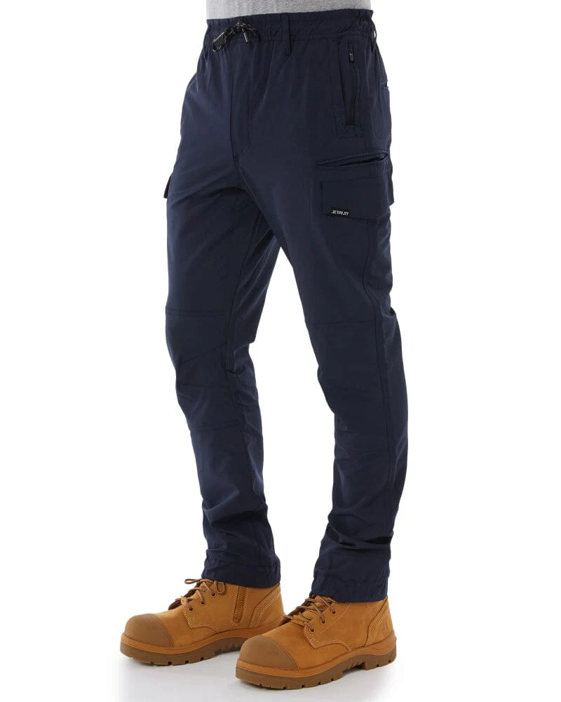 Jet-Lite Hybrid Elastic Waist Cuff Pant - Navy - Image 3