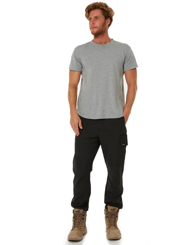 Jet-Lite Hybrid Elastic Waist Work Pants - Black - Image 2