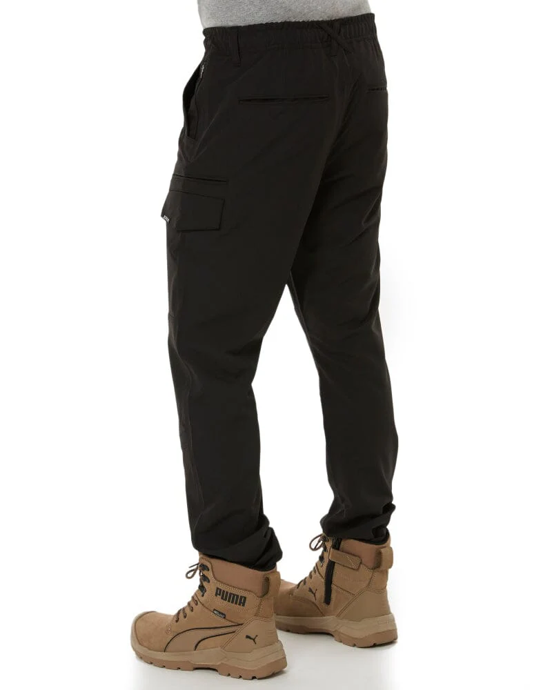Jet-Lite Hybrid Elastic Waist Work Pants - Black - Image 4