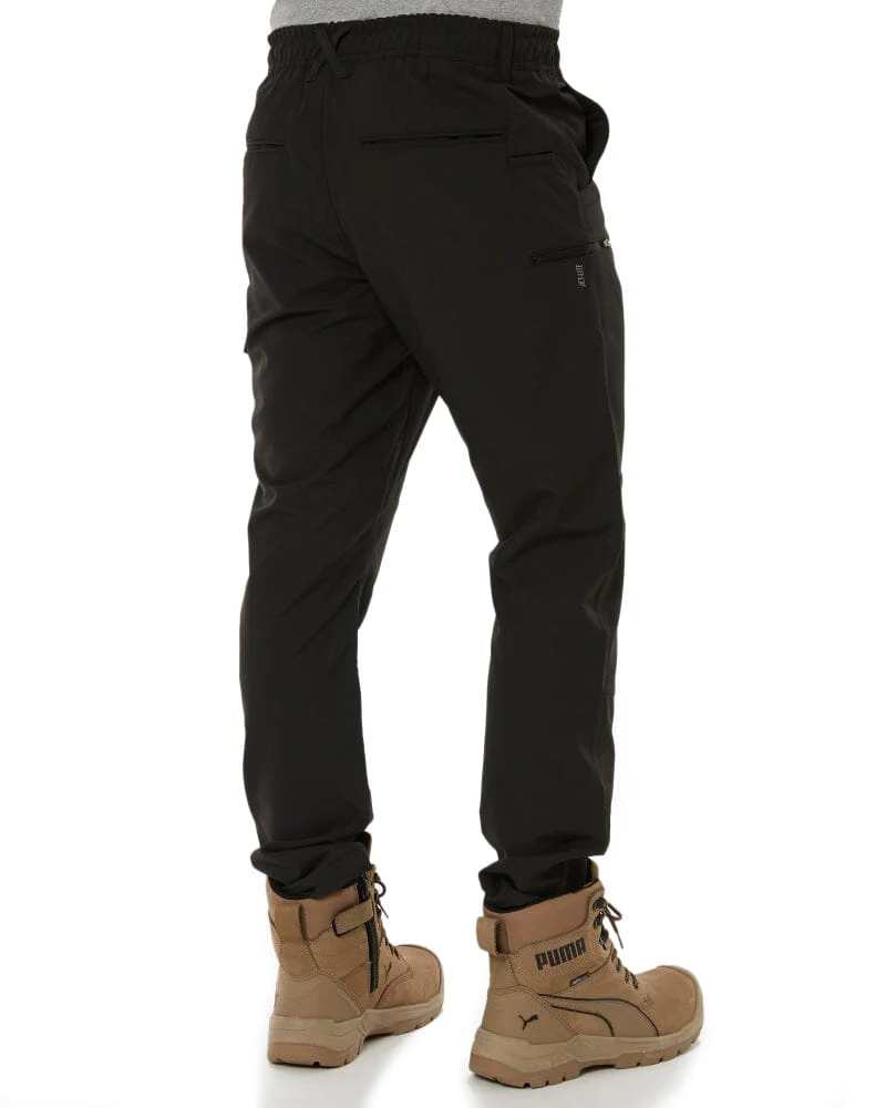 Jet-Lite Hybrid Elastic Waist Work Pants - Black - Image 5