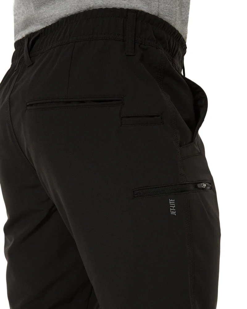 Jet-Lite Hybrid Elastic Waist Work Pants - Black - Image 7