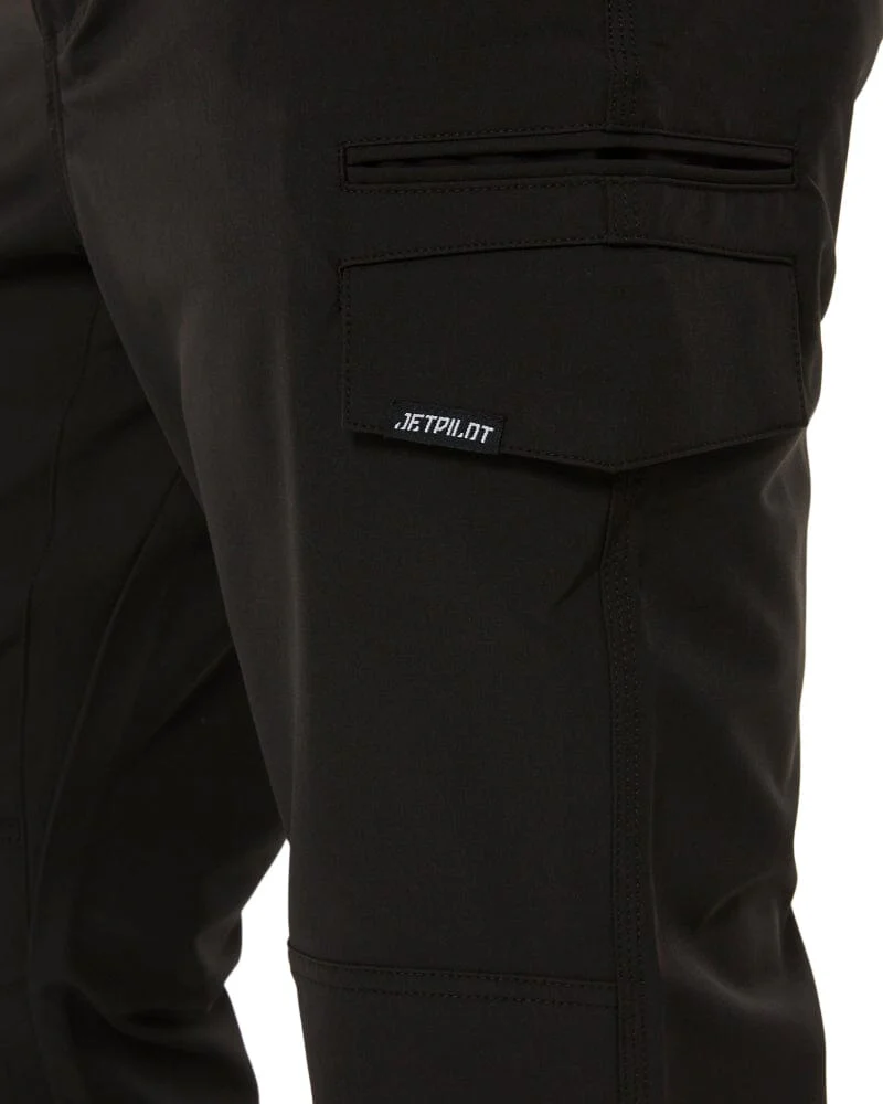 Jet-Lite Hybrid Elastic Waist Work Pants - Black - Image 8