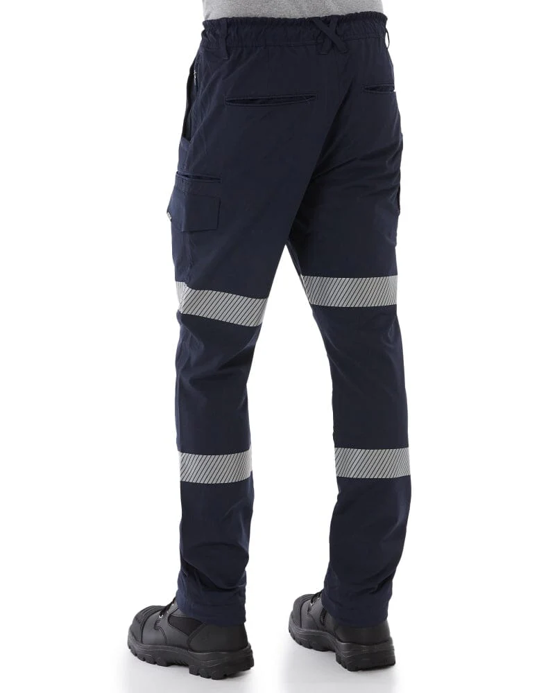 Jet-Lite Hybrid Taped Elastic Waist Cuff Pant - Navy - Image 4