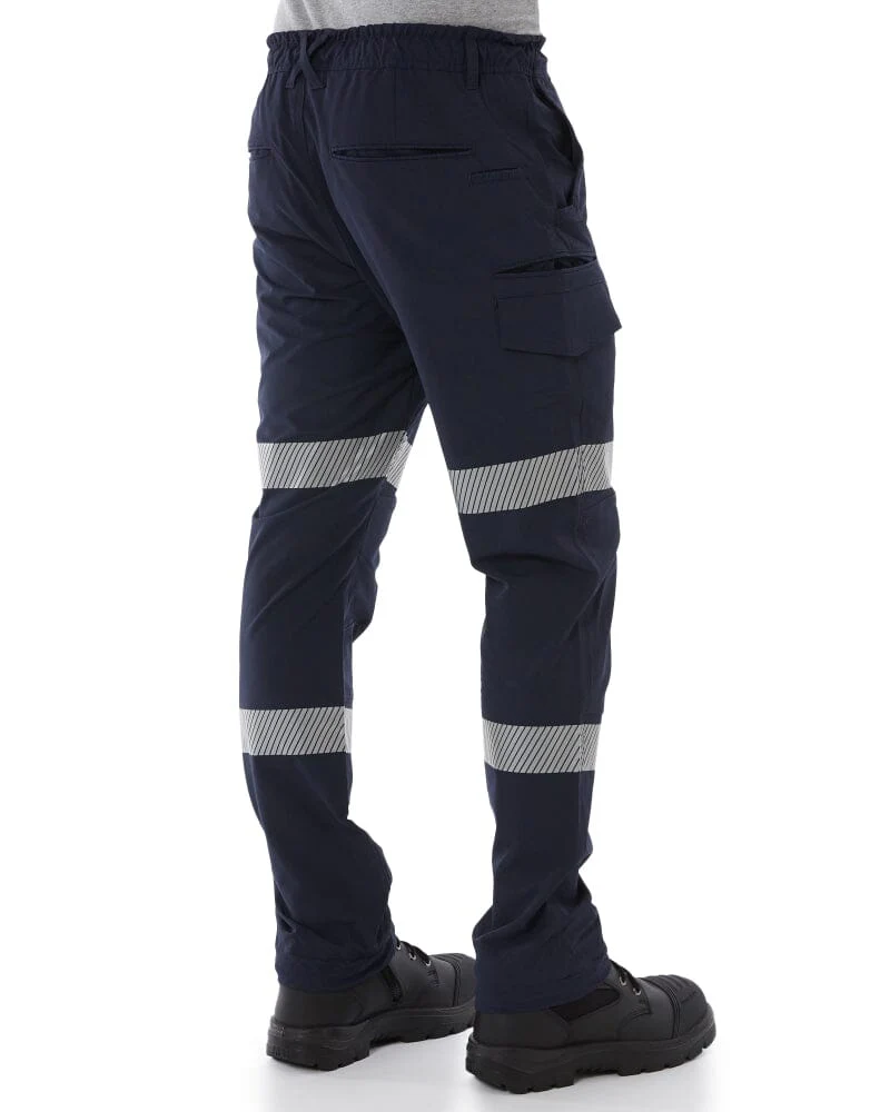 Jet-Lite Hybrid Taped Elastic Waist Cuff Pant - Navy - Image 5