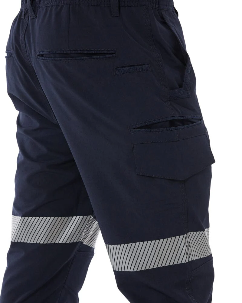 Jet-Lite Hybrid Taped Elastic Waist Cuff Pant - Navy - Image 6
