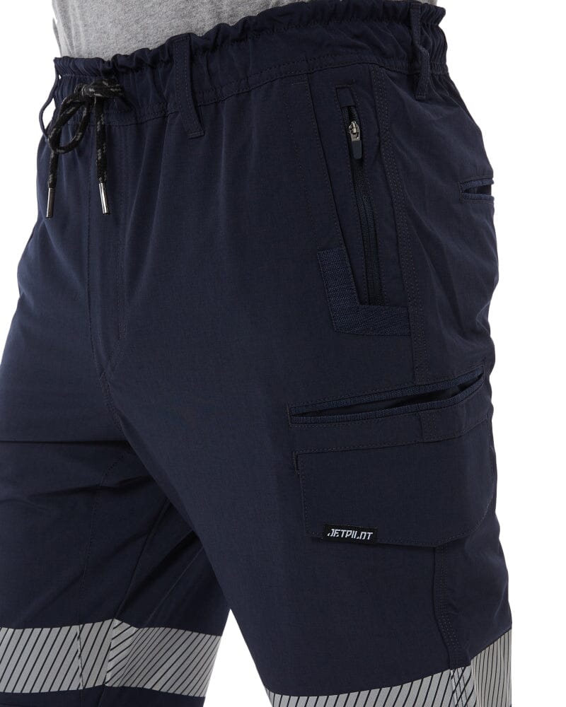 Jet-Lite Hybrid Taped Elastic Waist Cuff Pant - Navy - Image 7