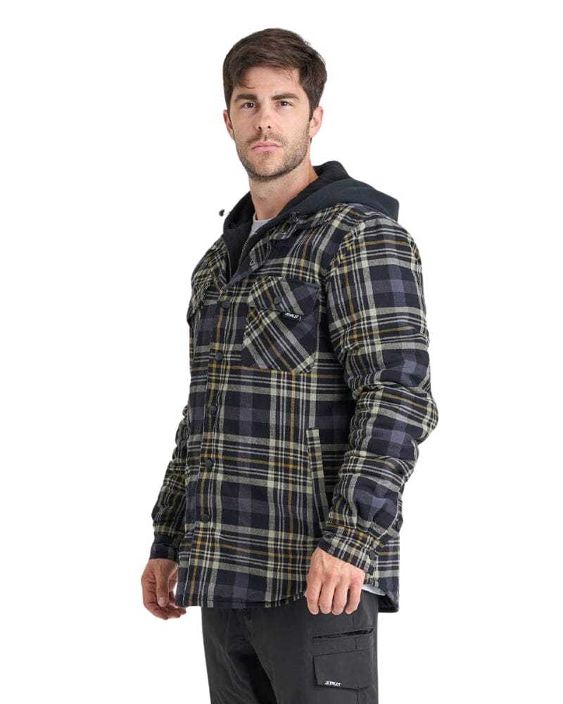 Quilted Flannel Jacket - Grey - Image 2