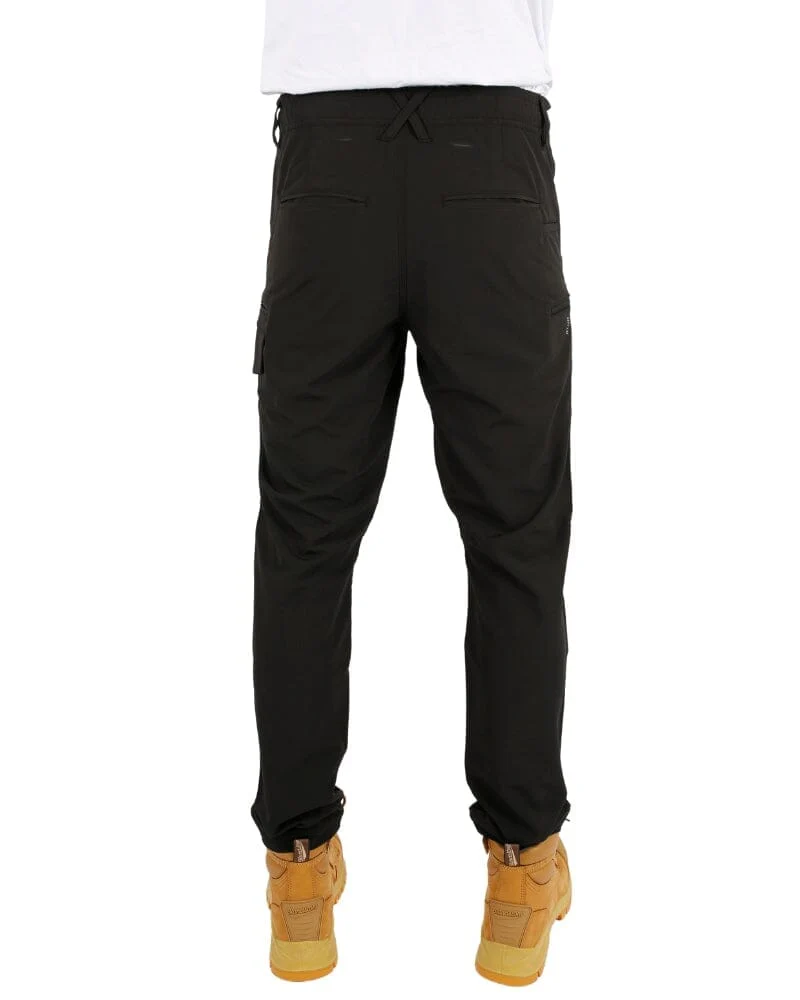 Tradies Jet-Lite Hybrid Elastic Waist Work Pants Value Pack - Black - Image 3