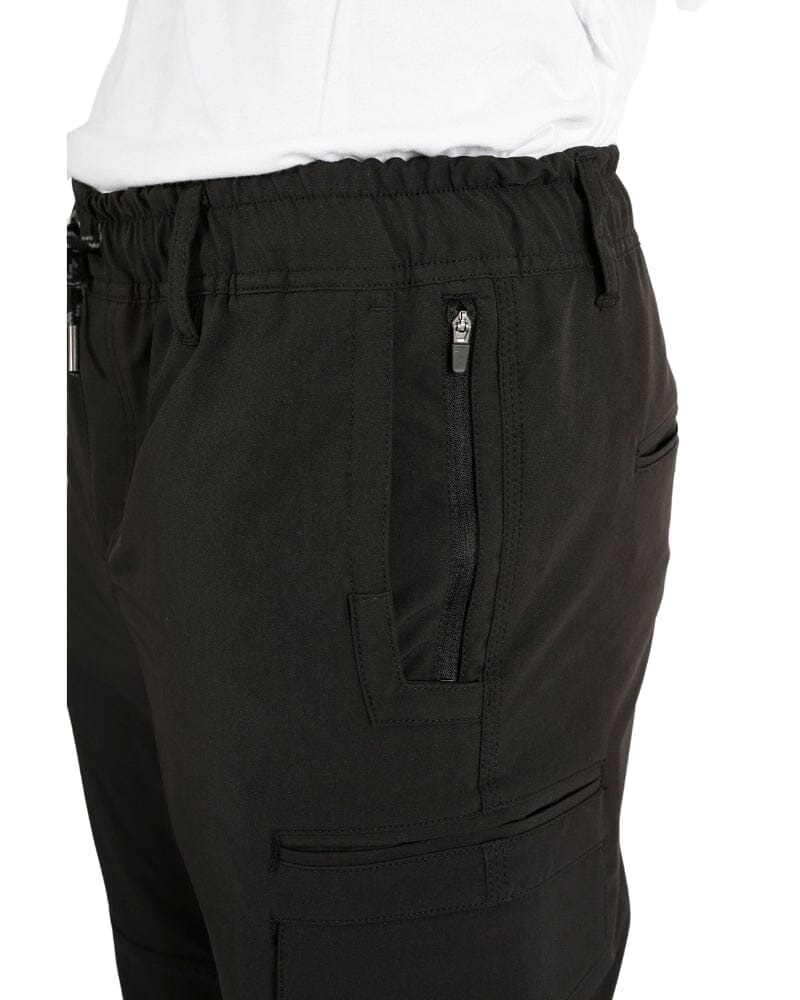 Tradies Jet-Lite Hybrid Elastic Waist Work Pants Value Pack - Black - Image 4