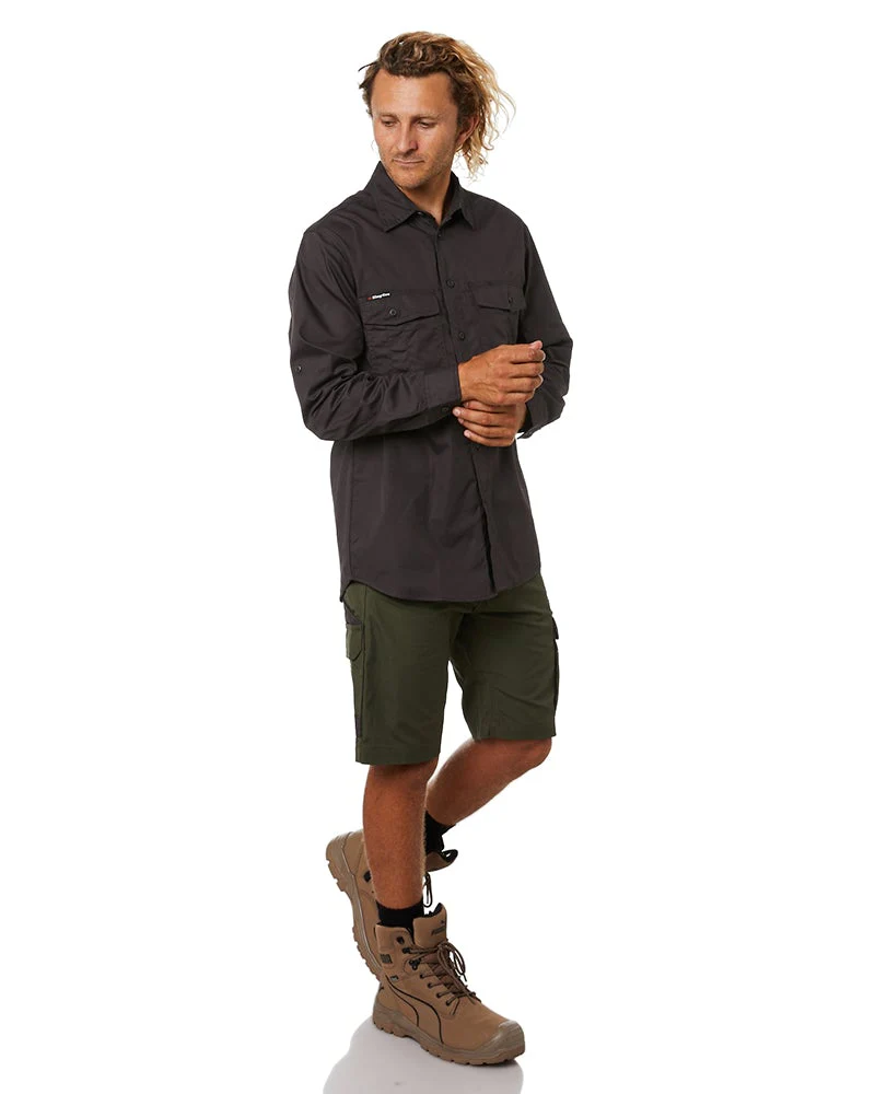 Workcool 2 Long Sleeve Shirt - Charcoal - Image 2