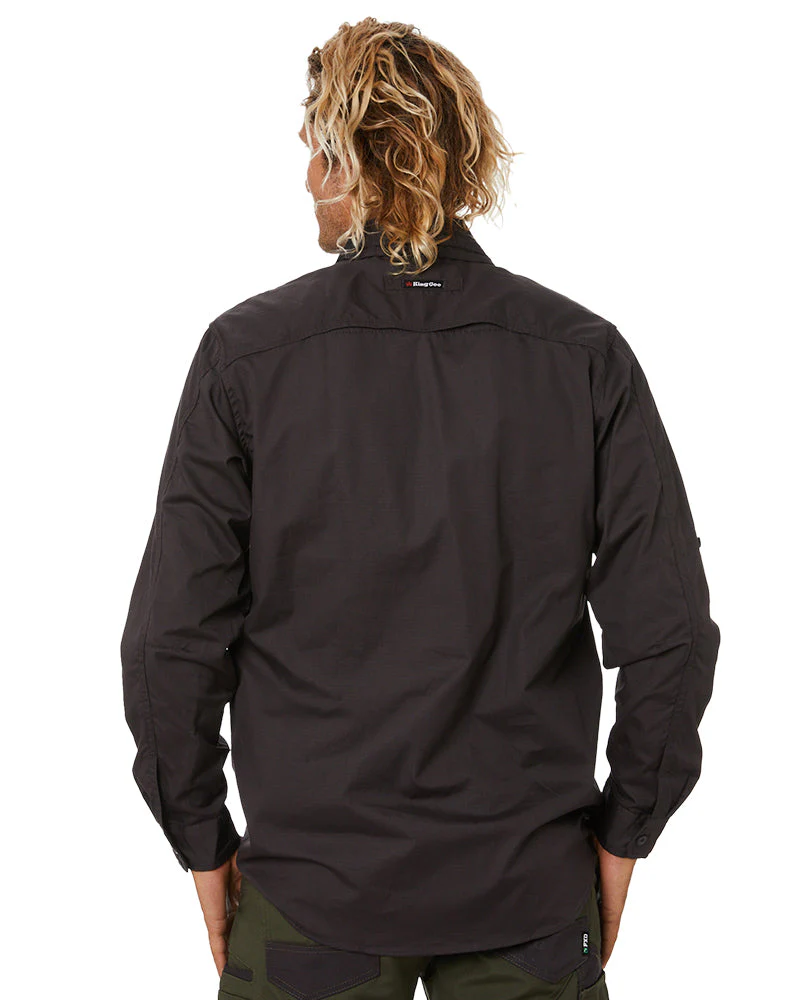 Workcool 2 Long Sleeve Shirt - Charcoal - Image 4
