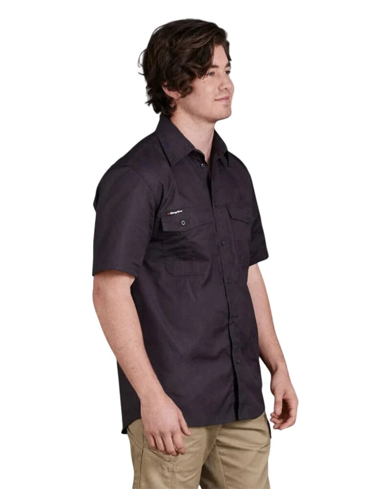 Workcool 2 Short Sleeve Shirt - Charcoal - Image 4
