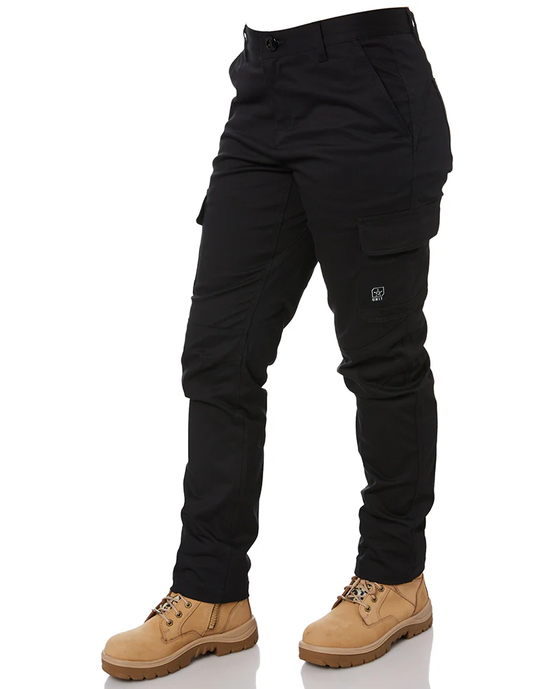 Ladies Staple Cargo Pants - Black - Image 3